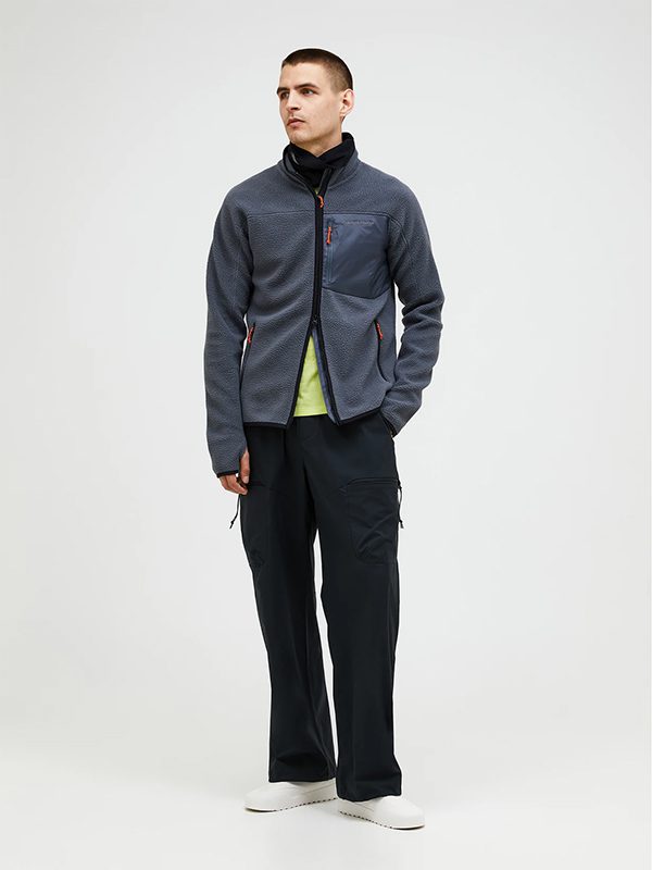 M Pile Zip Jacket-MOUNTAIN MIST