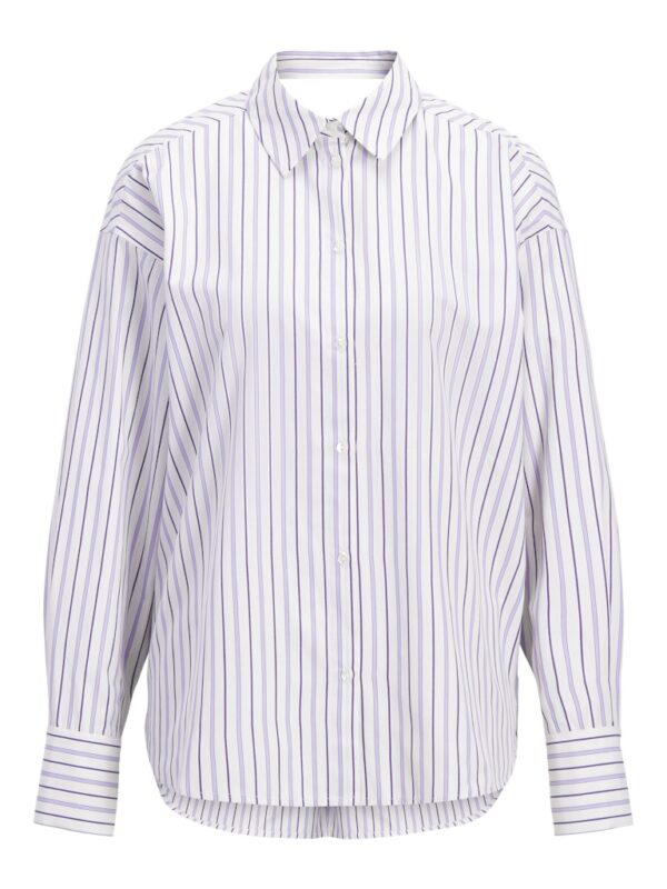 JXZOLA LS OPEN BACK SHIRT WVN