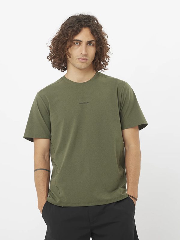 TRACKLINE SS TEE M Grape Leaf