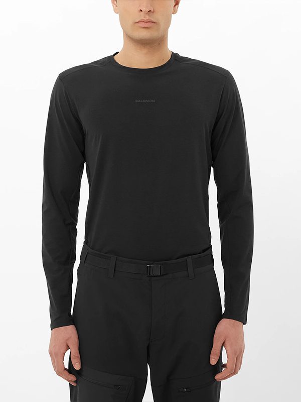 TRACKLINE LS TEE M DEEP BLACK