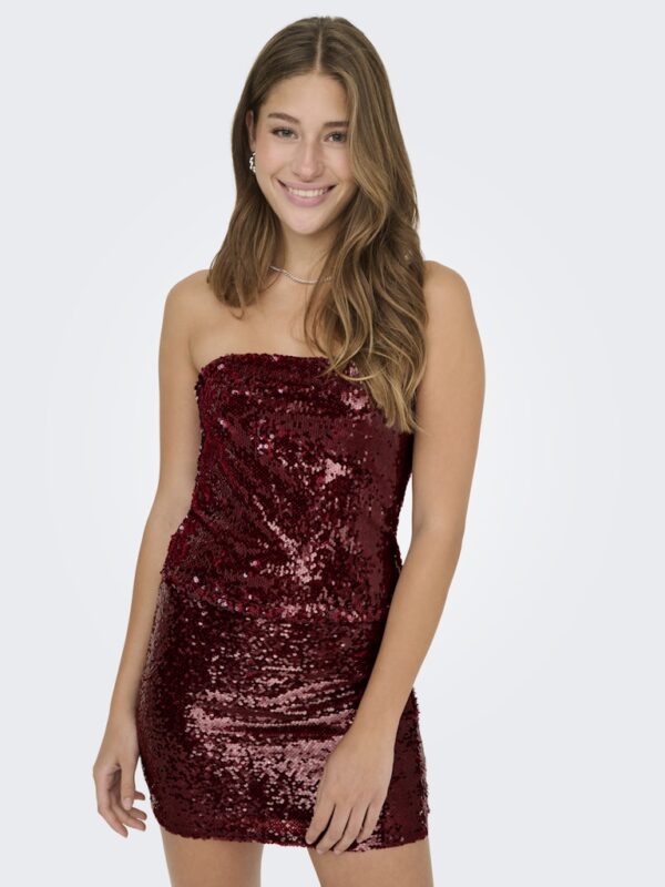 ONLCENNA S/L TUBE SEQUINS TOP JRS