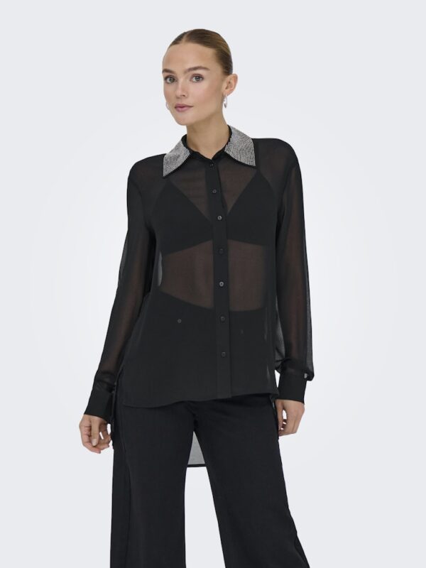 ONLTASH LS RHINESTONE SHIRT WVN