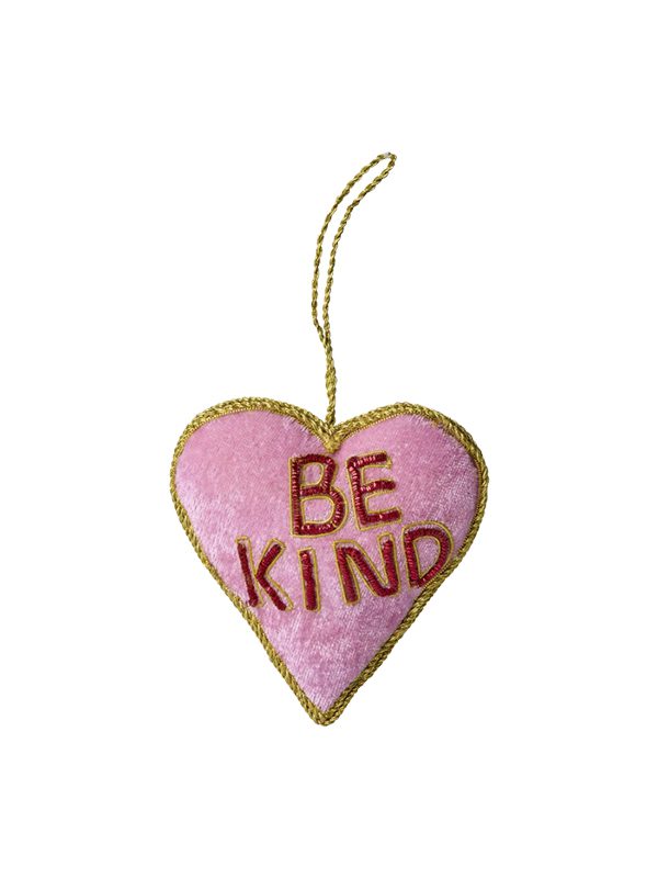 Christmas Fabric Heart Hanging Ornament