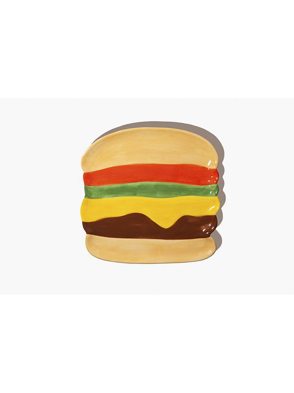 Plate, L, Fast food, Burger