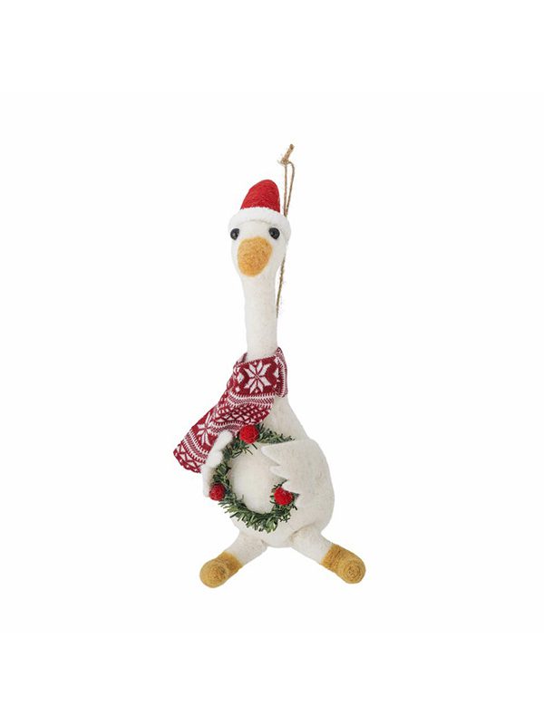 Arlo Ornament, White, Wool
