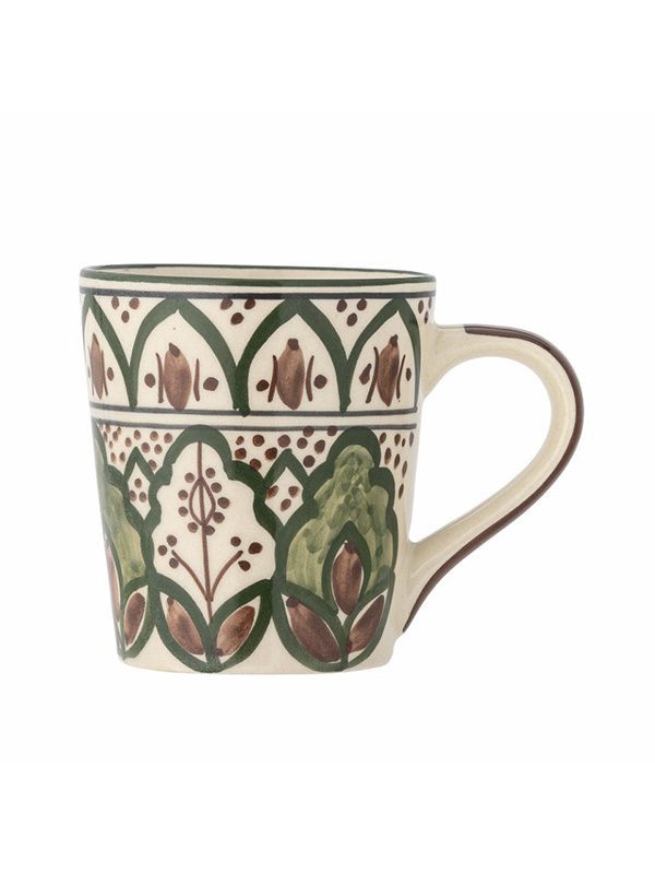 Karlie Mug, Green, Stoneware