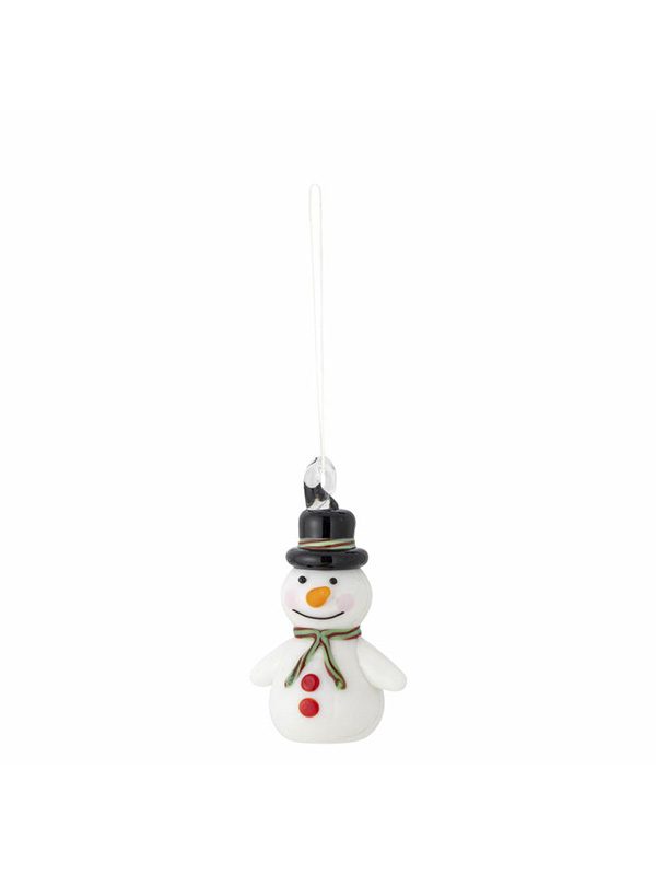 Festive Ornament, White, Glass