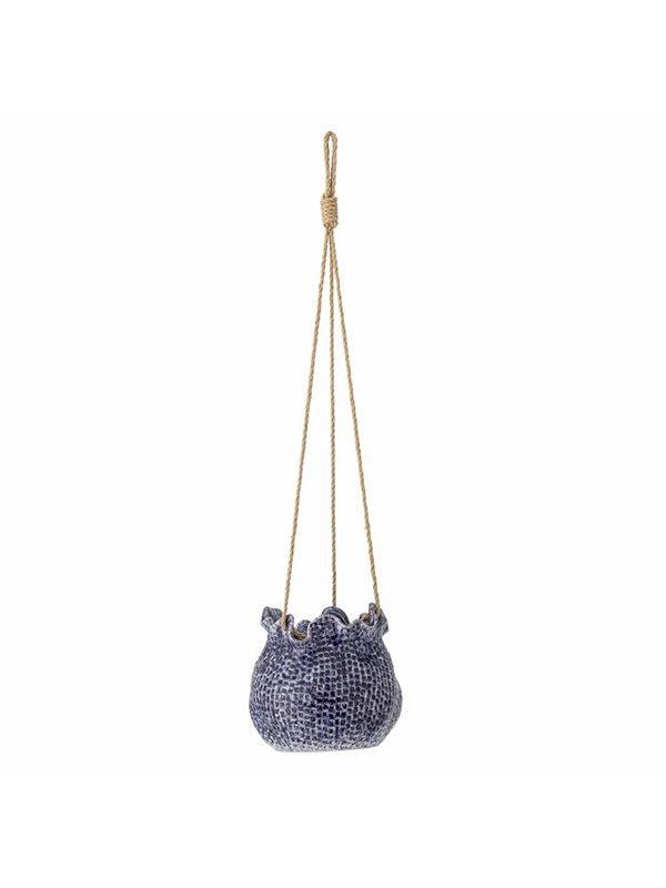 Lottie Flowerpot, Hanging, Blue