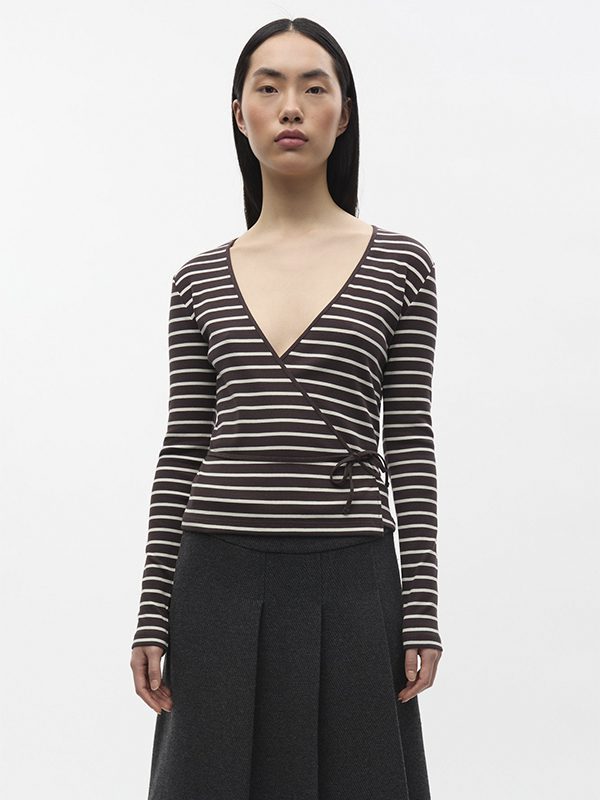 ENALLY LS V-N TEE ST 7262