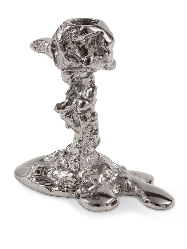 Drip candle holder black nickel S