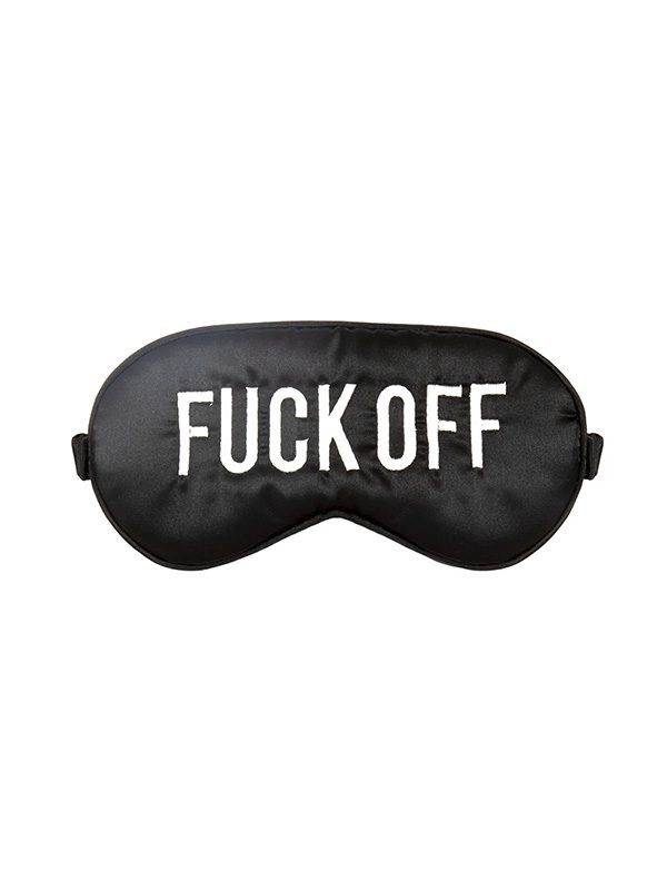 Eye mask 'Fuck Off' Black