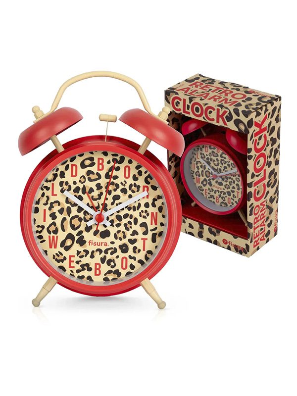 Retro alarm clock cheetah