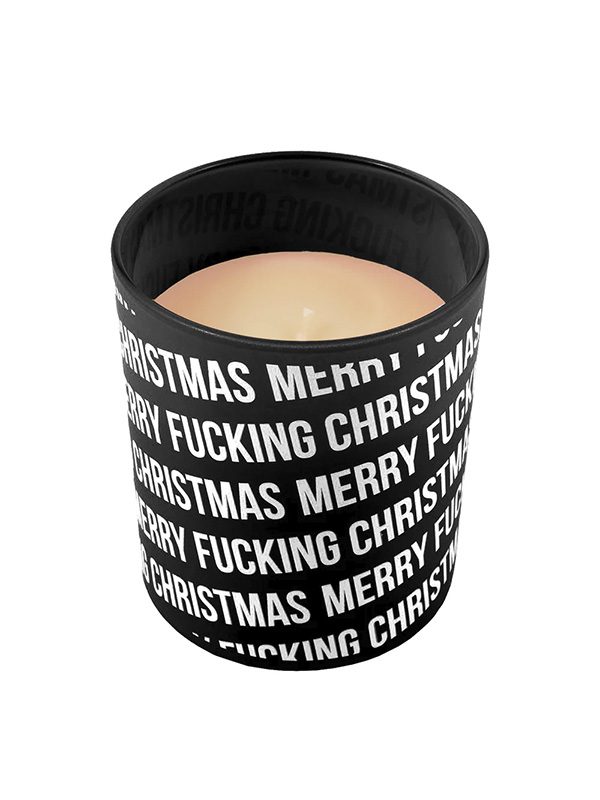 Candle Glass "Fucking Christmas"