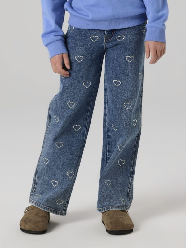 NKFROSE WIDE RHINESTONE JEANS