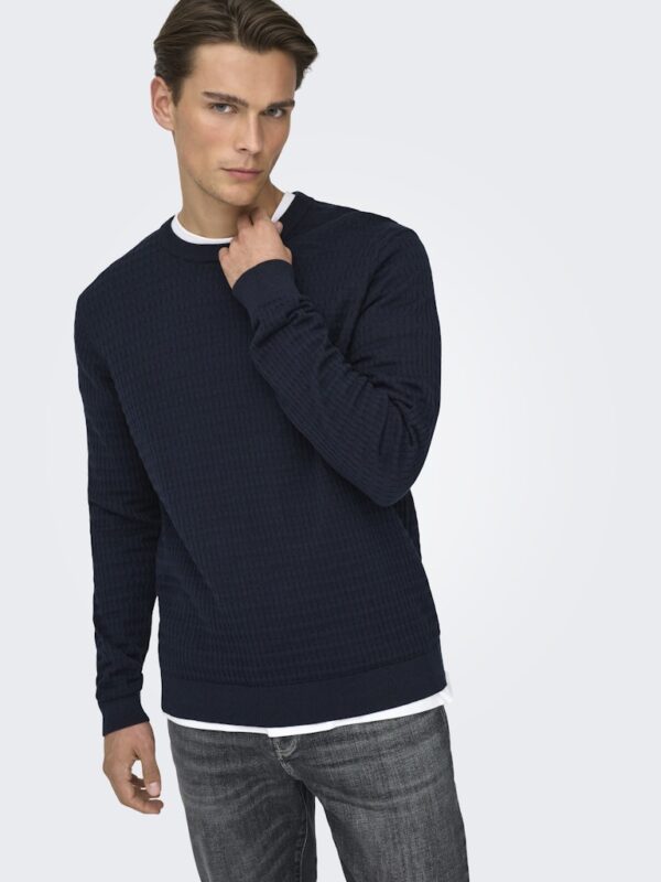 ONSBERRY REG 12 LS CREW KNIT FRML
