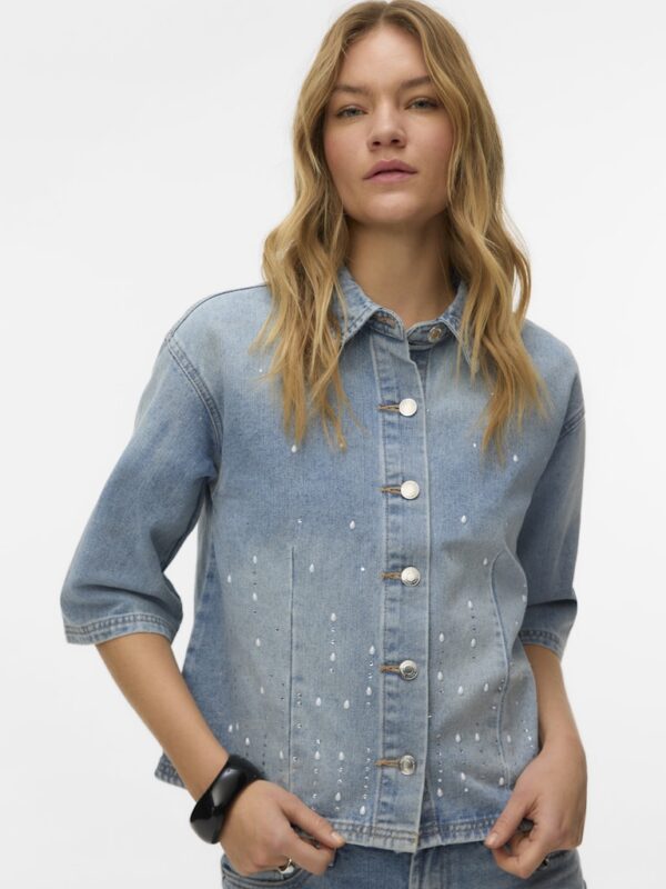 VMALEA 2/4 PEARL DENIM SHIRT