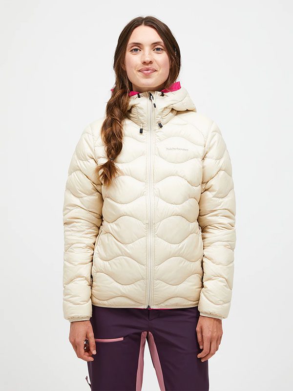 W Helium Down Hood Jacket-SAND