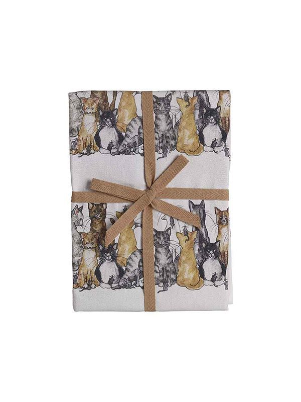 Kitchentowel Cat, recycled cotton, 50x70cm