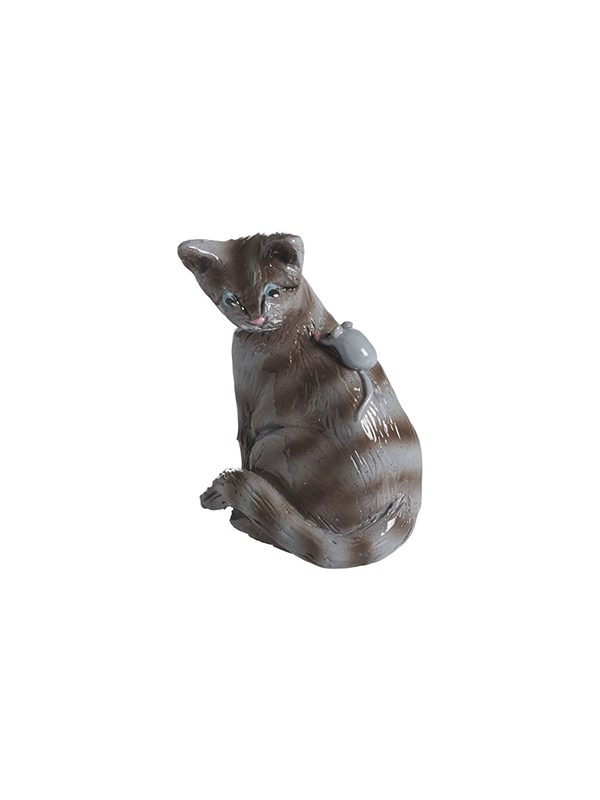 Cat Bella grey, H.7cm