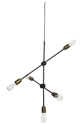 Lamp, HDMolecular, Black, Brass