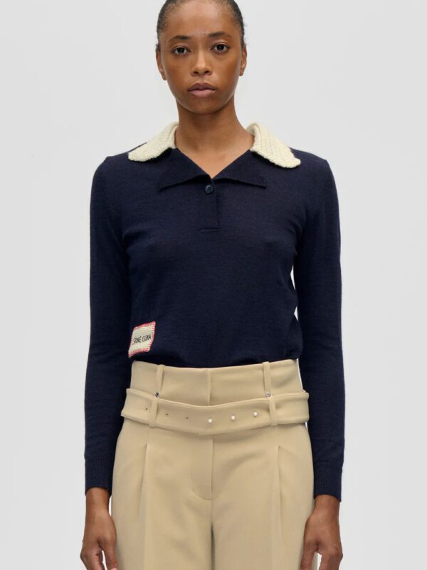 Wool Prime, Collared Pullover Knit