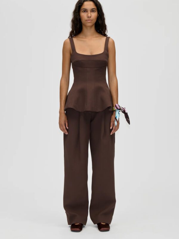 Double Sided Crepe, Elevated Pleat Pants