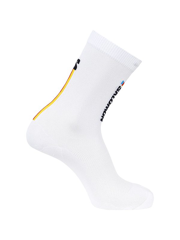 SOCKS PULSE RACE FLAG CREW WHITE