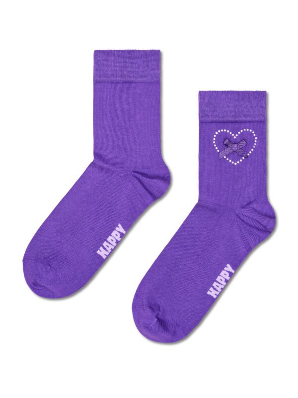 Bow Heart 1/2 Crew Sock 36-40