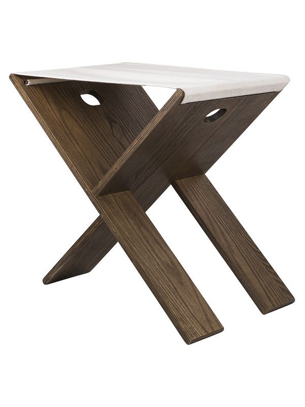 ROOTS folding stool - Dark Oiled