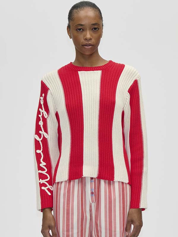 Lofty Cotton, Boxy Motif Sweater