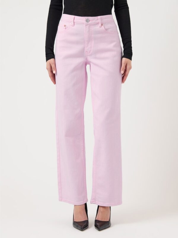 YASPIRA HW STRAIGHT PINK JEANS