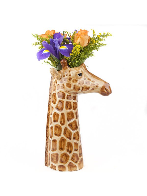 Giraffe flower vase