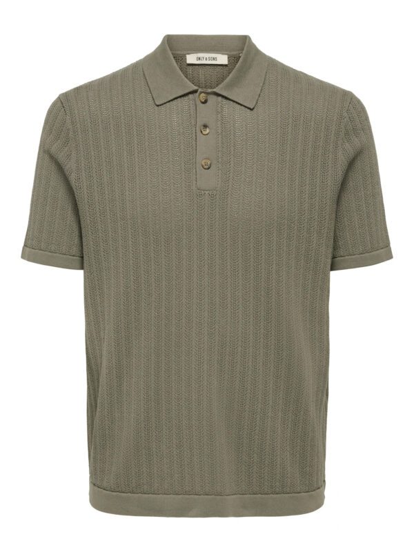 ONSMOON REG 12 SS POLO KNIT NOOS