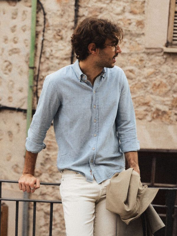 MMGTheo Linen Fine Stripe Shirt