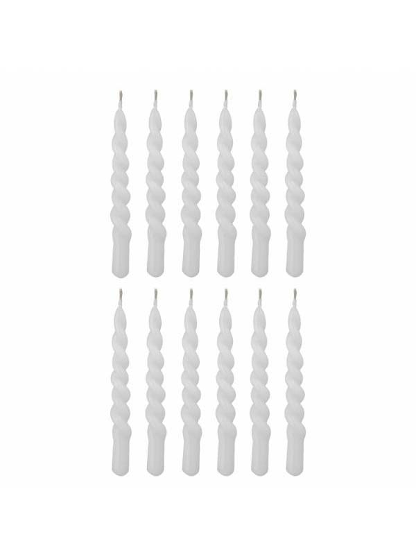Twist Candle, White, Paraffin