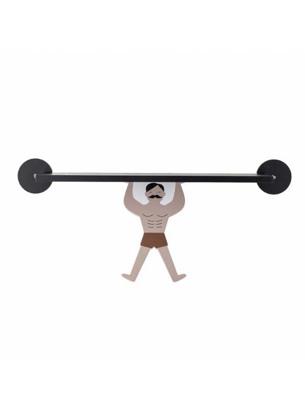 Rossaio Shelf, Black, MDF - L55xH25xW15 cm