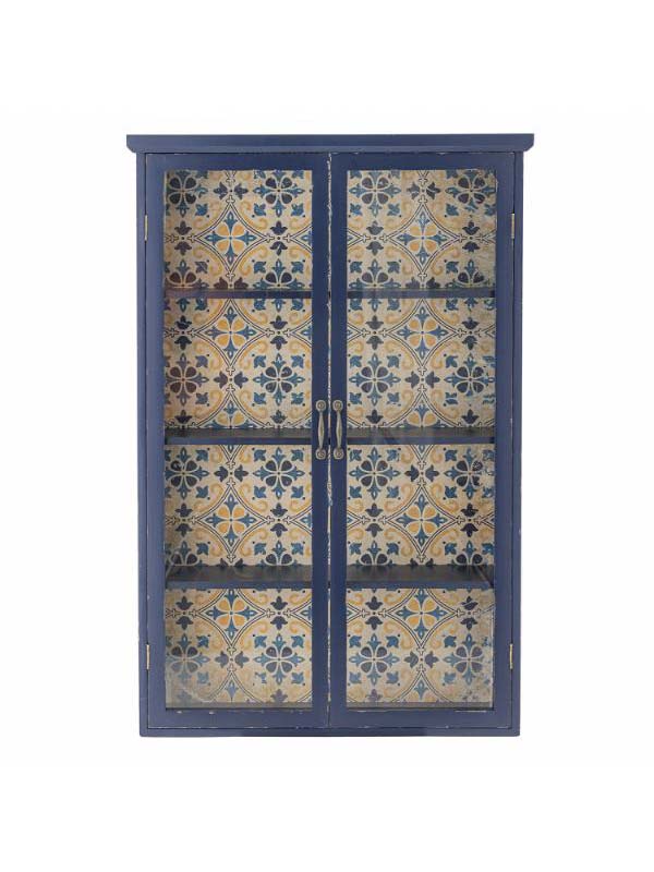 Hazem Cabinet, Blue, Firwood - L81xH122xW22 cm