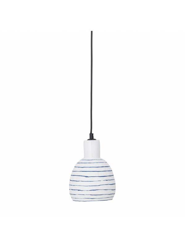 Elga Pendant Lamp, White, Stoneware