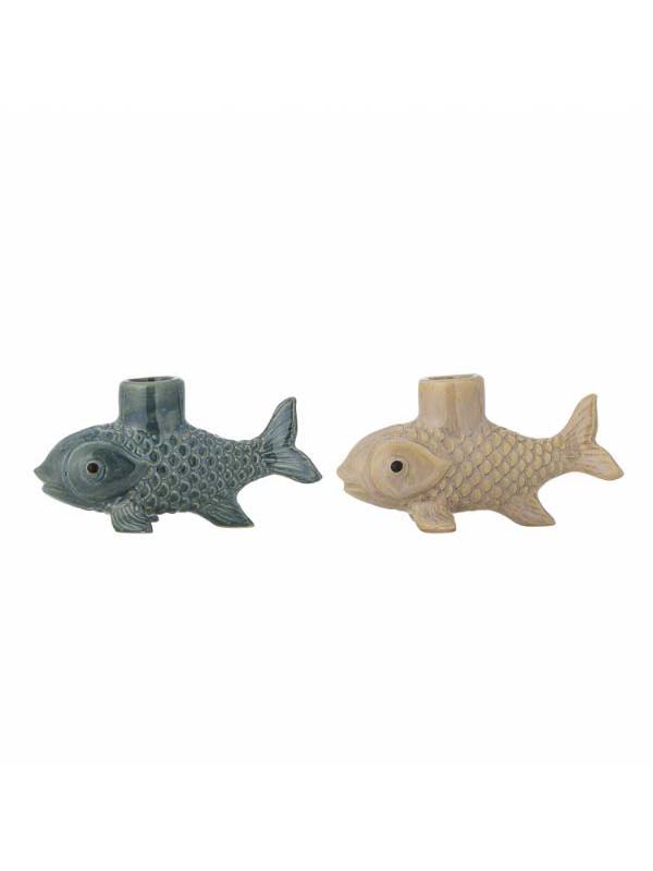 Burne Candle Holder, Multi, Stoneware