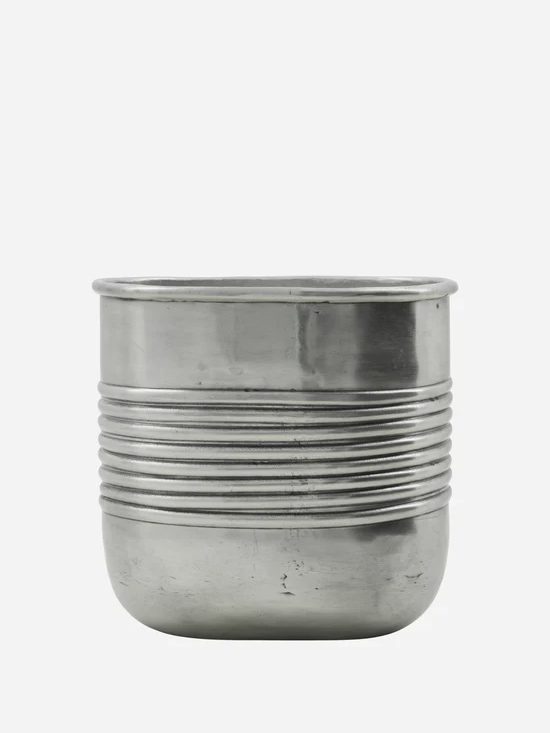 Planter, HDGroove, Antique silver finish