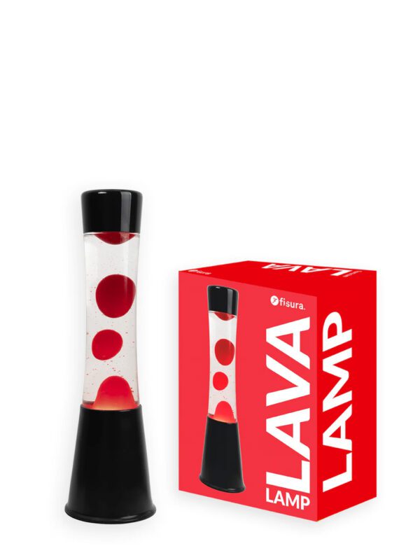 Lava lamp "tower" red and black