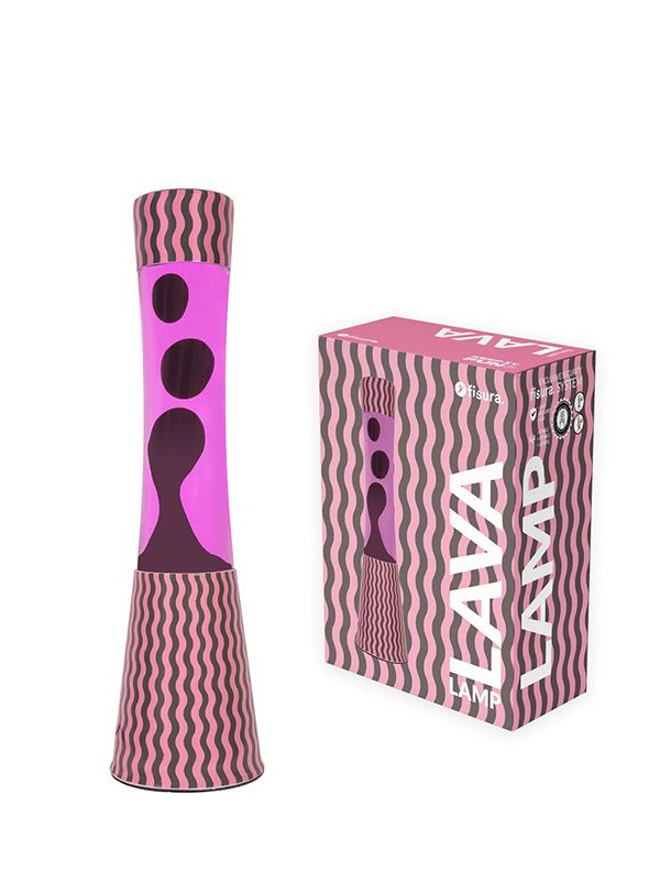 Tower lava lamp pink and brown waves