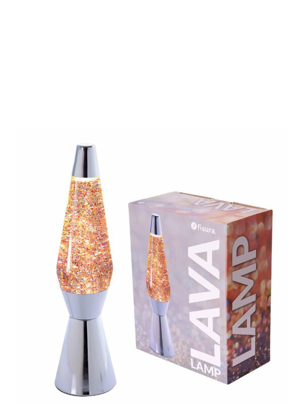 lava lamp "bullet"- Pink glitter