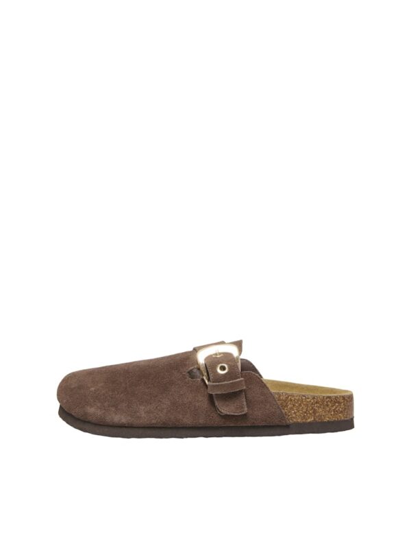 ONLHUSTON LEATHER BUCKLE MULE