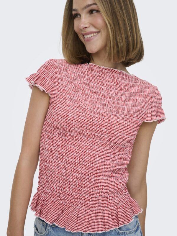 ONLCELLE CAP SMOCK BOATNECK TOP JRS