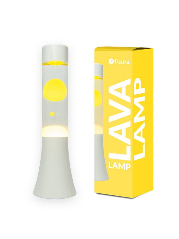 lava lamp "mini"- yellow and white
