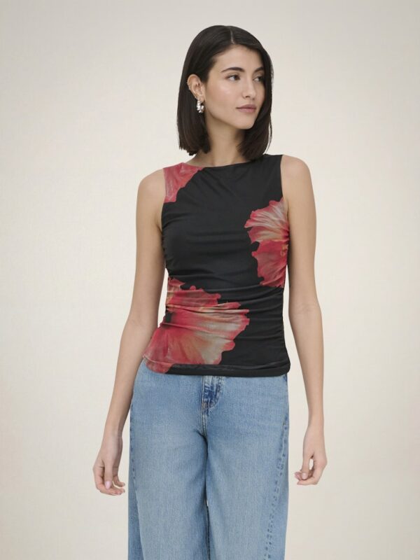 JDYLEA S/L MESH ROUCHING TOP JRS EXP