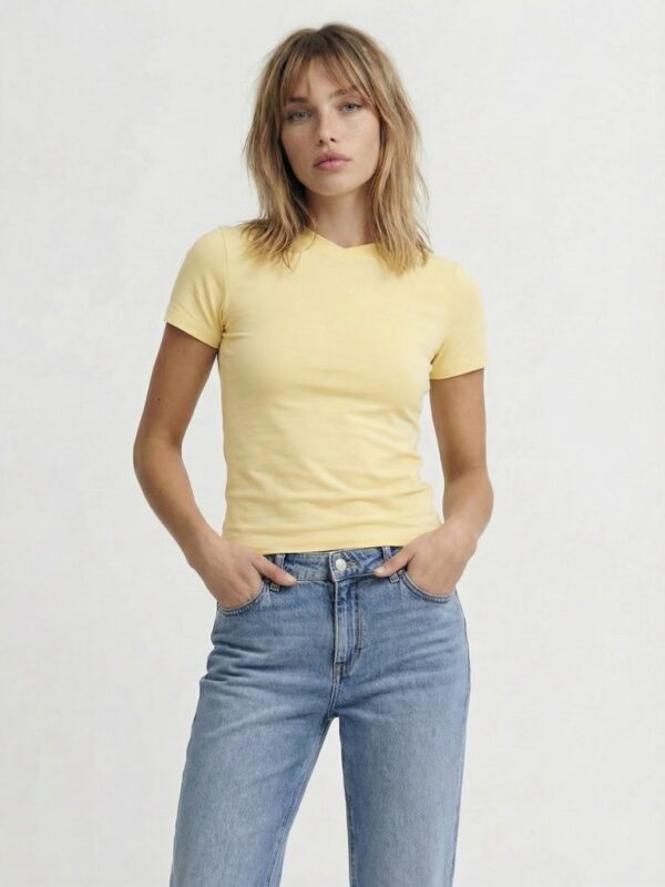 JXGIGI STR SS VNECK TEE JRS SN