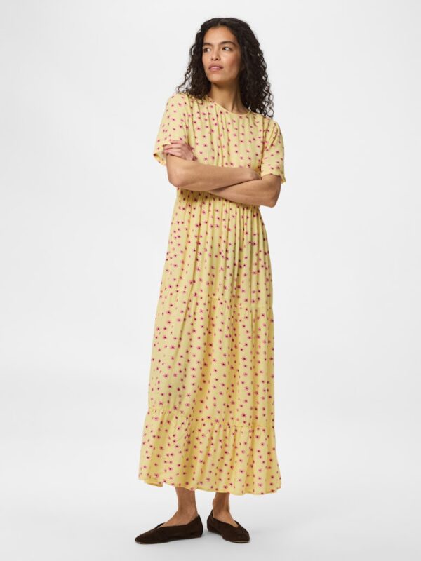 PCEVIE SS ANKLE DRESS WVN