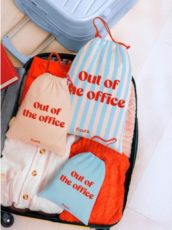 Travel bags "out of the office" pack of 3